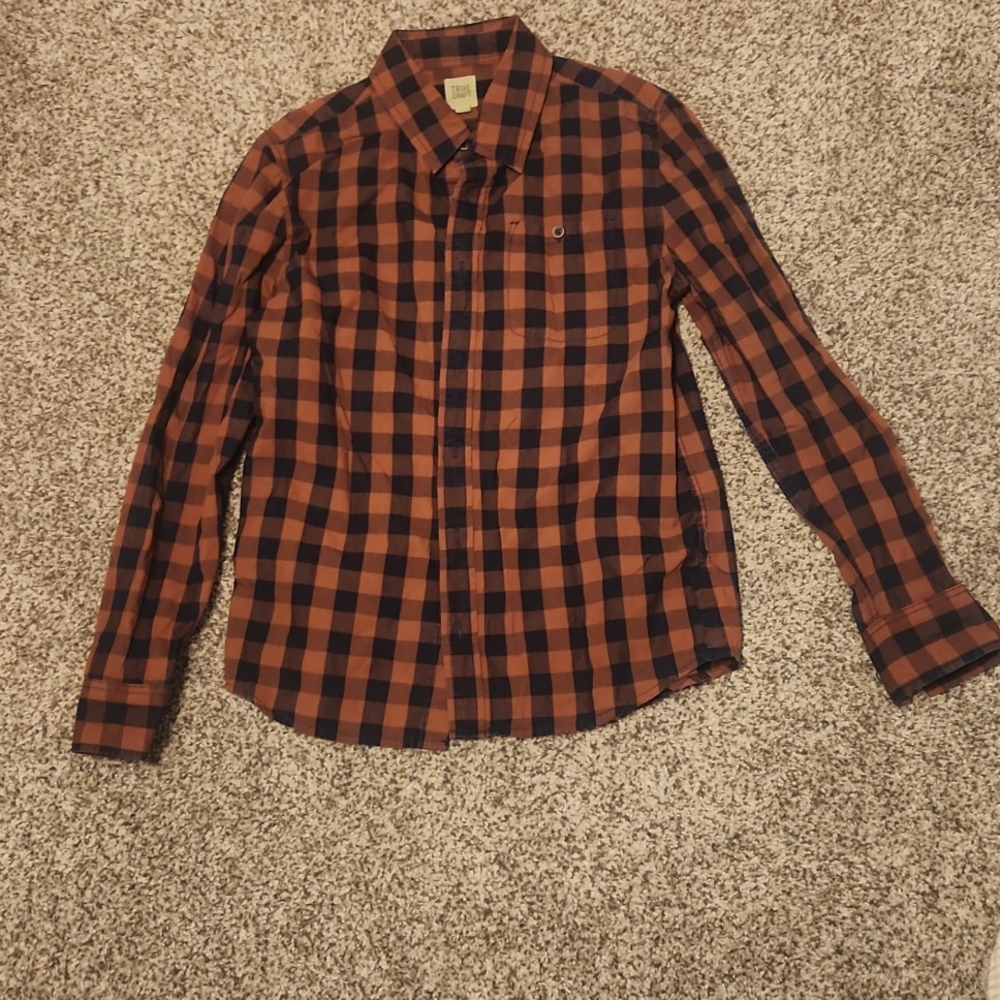 Boys buttonu checkered shirt